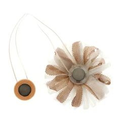 Embrasse à rideaux aimantée 9cm Beige/Taupe - Boulet