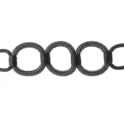 Embrasse à rideaux 30cm Anthracite/Argent - Boulet