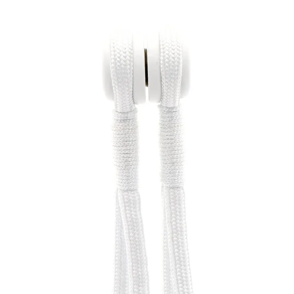 Embrasse à rideaux 30cm Blanc/Argent - Boulet