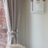 Embrasse à rideaux flexible torsadée beige écru, Madeco Orto