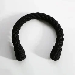 Embrasse à rideaux flexible torsadée noir, Madeco Orto