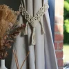 Embrasse à rideaux lien macramé beige écru, Madeco Gioia