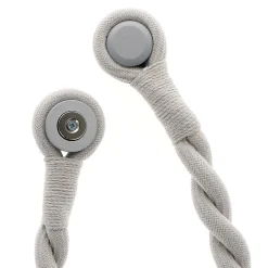 Embrasse à rideaux tressée aimantée 30cm Gris - Boulet