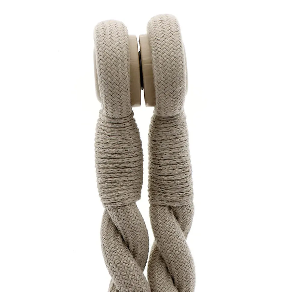 Embrasse à rideaux tressée aimantée 30cm Vert sauge - Boulet