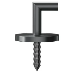 Embrasse Tinos petit modèle métal gris L.3cm GoodHome