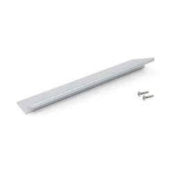 Emuca Lot de 10 poignées pour meubles Torrent, L120mm, entraxe 96mm, Aluminium, Anodisé mat