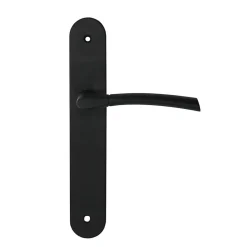 Ensemble 3 poignées de porte sans trou 195 Colours Hirel noir mat
