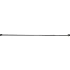 Ensemble barre à rideau industriel extensible chrome Athens GoodHome L. 50/80 cm