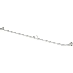 Ensemble barre à rideau industriel extensible blanc Anafi GoodHome L. 120/210 x Ø16/19 cm