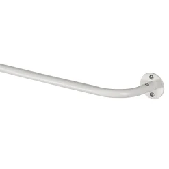 Ensemble barre à rideau industriel extensible blanc Anafi GoodHome L. 120/210 x Ø16/19 cm