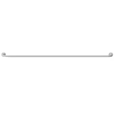 Ensemble barre à rideau industriel extensible blanc Anafi GoodHome L. 120/210 x Ø16/19 cm