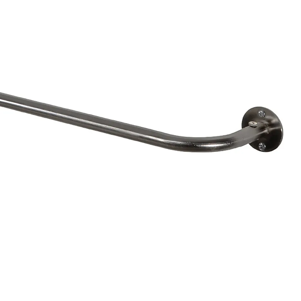 Ensemble barre à rideau industriel extensible chromé Athens GoodHome L. 120/210 x Ø16/19 cm