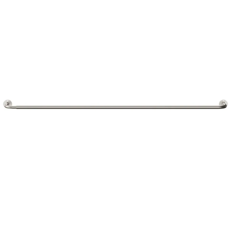 Ensemble barre à rideau industriel extensible chromé Athens GoodHome L. 120/210 x Ø16/19 cm