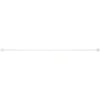 Ensemble barre à rideau industriel extensible blanc Anafi GoodHome L. 50/80 cm