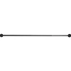 Ensemble barre à rideau industriel extensible noir Araxos GoodHome L. 70/100 cm