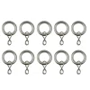 Ensemble d'anneaux GoodHome 10 mm en nickel brossé Nisis
