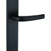 Ensemble de poignées pour porte intérieure Maia sans trou, carré 7mm, entr'axes 195mm, noir - THIRARD