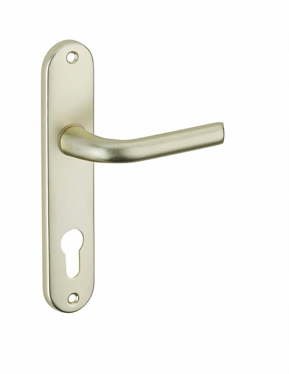 Ensemble de poignées pour porte d'entrée Leto trou de cylindre, carré 7mm, entr'axes 165mm, couleur F2 - THIRARD