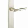 Ensemble de poignées pour porte intérieure Picardie sans trou, carré 7mm, entr'axes 195mm, couleur champagne - THIRARD