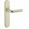 Ensemble de poignées pour porte intérieure Leto sans trou, carré 7mm, entr'axes 165mm, couleur F2 - THIRARD