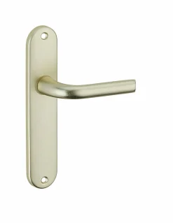 Ensemble de poignées pour porte intérieure Leto sans trou, carré 7mm, entr'axes 165mm, couleur F2 - THIRARD