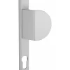 Ensemble de poignées pour porte d'entrée palière Sultane trou de cylindre, carré 8mm, entr'axes 195mm, argent - THIRARD