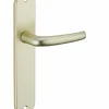 Ensemble de poignées pour porte intérieure Maia sans trou, carré 7mm, entr'axes 195mm, couleur F2 - THIRARD