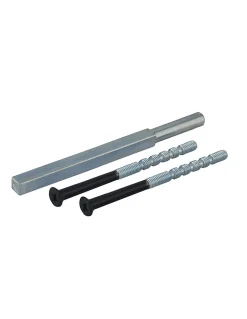 Ensemble de poignées pour porte palière Sultane trou de cylindre, carré 7mm, entr'axes 195mm, anthracite - THIRARD