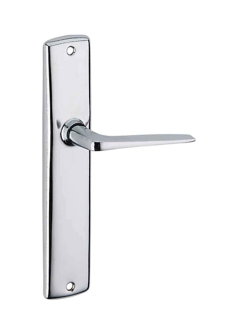 Ensemble de poignées pour porte intérieure Demeter sans trou, entr'axes 195mm, chromé - SP