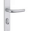 Ensemble de poignées pour porte intérieure Maia à condamnation, carré 7mm, entr'axes 195mm, argent - THIRARD