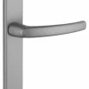 Ensemble de poignées pour porte intérieure Sultane sans trou, carré 7mm, entr'axes 165mm, argent - THIRARD