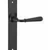 Ensemble de poignées pour porte intérieure Charon sans trou, carré 7mm, entr'axes 195mm, acier patiné - THIRARD