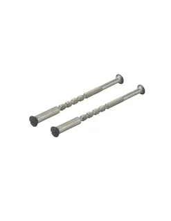 Ensemble de poignées pour porte intérieure Vesta sans trou, carré 7mm, entr'axes 195mm, noir - THIRARD