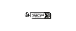 Ensemble poignée sur plaque rond à condamnation GoodHome Breage effet nickel satin gris L.120.5mm x l.40mm entraxe 195mm