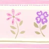 ESTAhome frise de papier peint adhésive fleurs rose clair - 500 x 17.6 cm - 170001