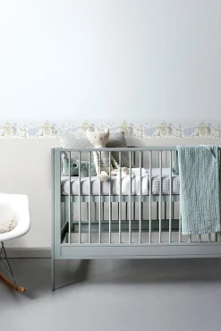 ESTAhome frise papier peint l'univers du cirque rose clair, bleu clair et beige - 500 x 26.5 cm - 178702