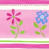 ESTAhome frise papier peint fleurs rose - 500 x 17.6 cm - 177303