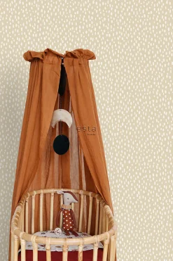 ESTAhome papier peint à motif de petits points beige - 53 cm x 10.05 m - 139554