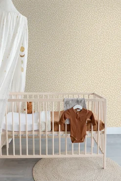 ESTAhome papier peint à motif de petits points beige - 53 cm x 10.05 m - 139554