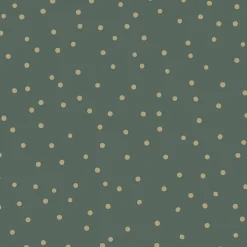 ESTAhome papier peint à motif de petits points vert foncé et or - 53 cm x 10.05 m - 139275