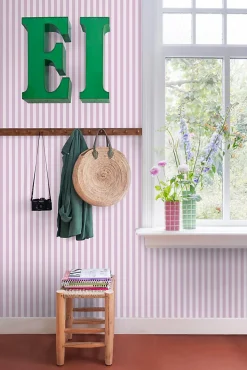 ESTAhome papier peint à rayures violet - 53 cm x 10.05 m - 130954