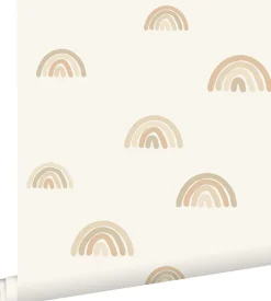 ESTAhome papier peint arcs en ciel beige - 53 cm x 10.05 m - 139685