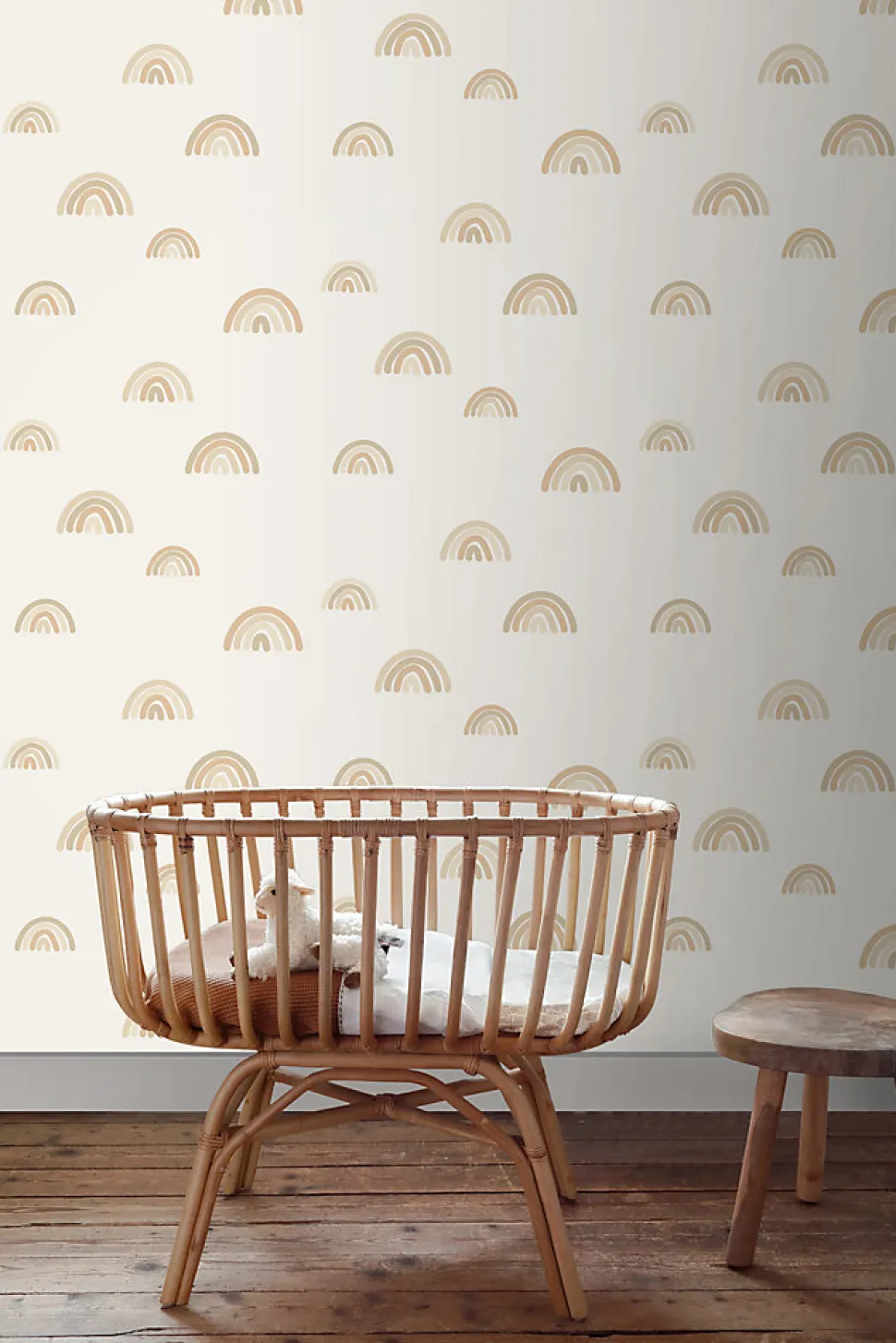ESTAhome papier peint arcs en ciel beige - 53 cm x 10.05 m - 139685