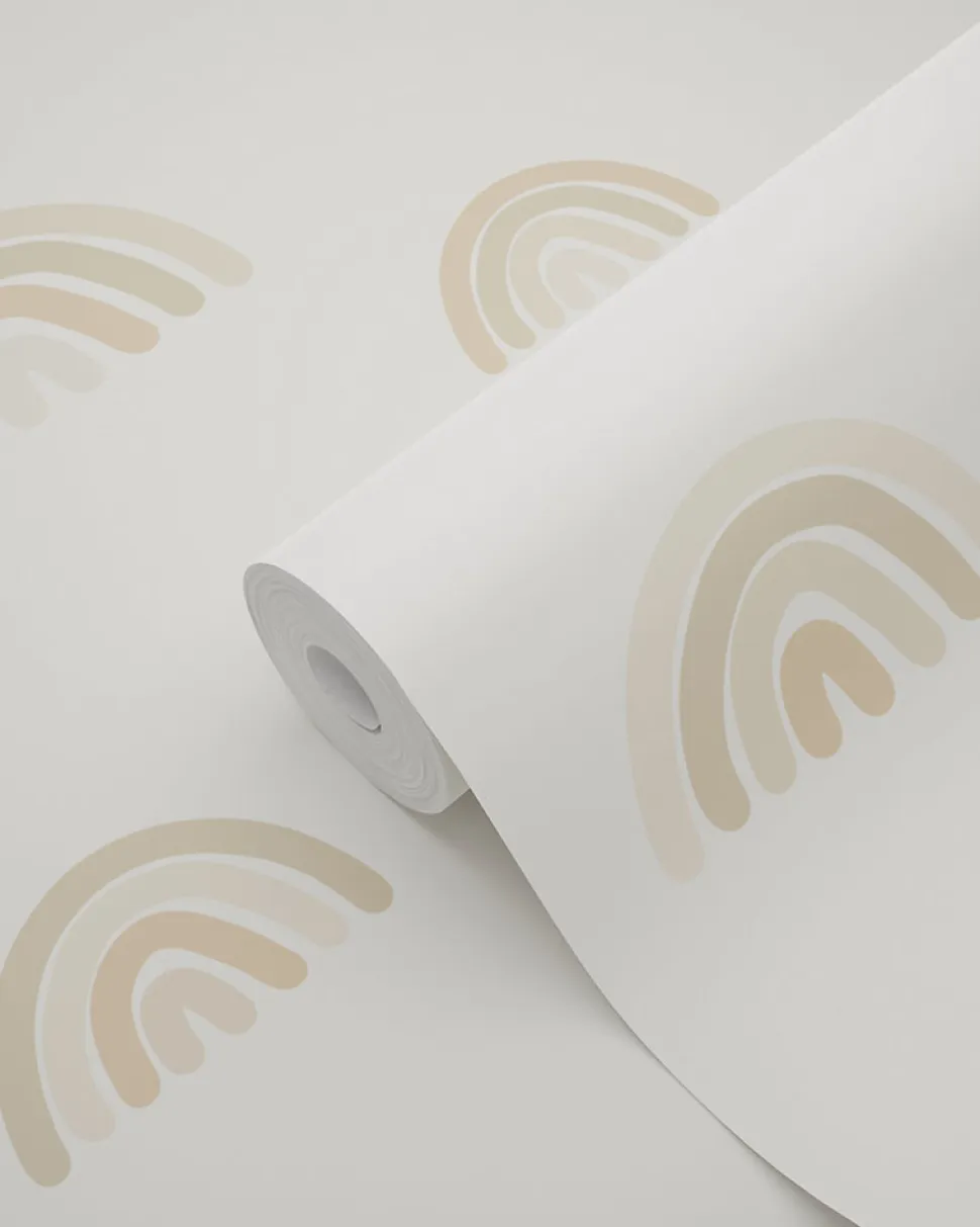 ESTAhome papier peint arcs en ciel beige - 53 cm x 10.05 m - 139685
