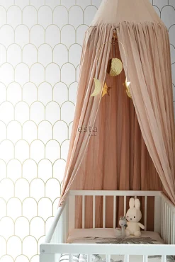 ESTAhome papier peint art déco blanc et or - 53 cm x 10.05 m - 139139