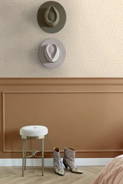 ESTAhome papier peint art déco beige - 50 x 900 cm - 139777