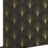 ESTAhome papier peint art déco noir et or - 53 cm x 10.05 m - 139457