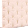 ESTAhome papier peint art déco rose clair et or rose - 53 cm x 10.05 m - 139229