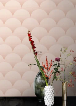 ESTAhome papier peint art déco rose clair - 50 x 900 cm - 139465