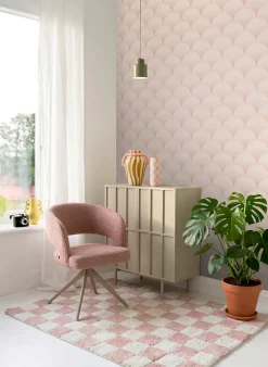 ESTAhome papier peint art déco rose clair - 50 x 900 cm - 139465